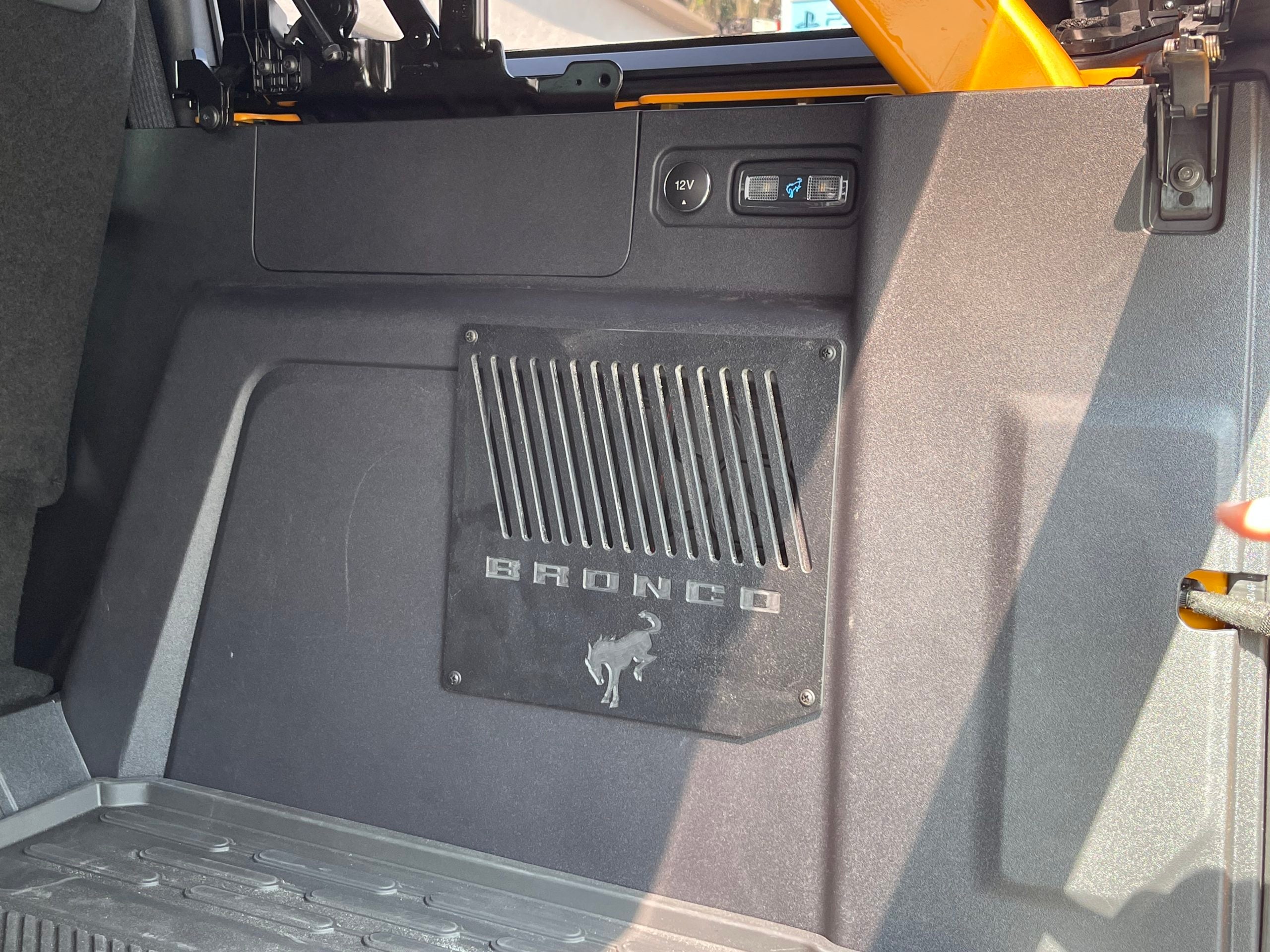 Ford Bronco Subwoofer Enclosure with Grille (Empty) image 1
